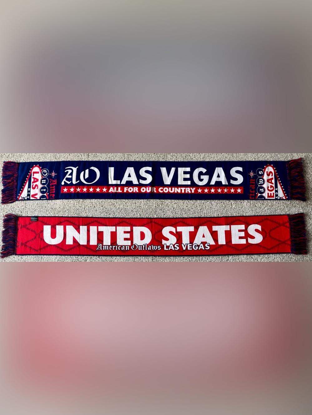 American Outlaws Las Vegas Soccer Scarf (US Soccer Supporters Group)